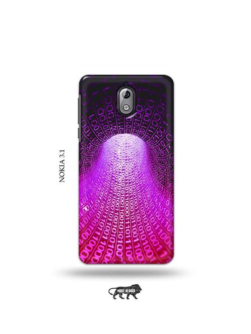 tweakymod designer printed hard case | data flow back cover compatible with nokia 3.1 - 19034472 - Very Small Image - 1