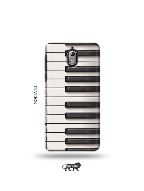 tweakymod designer printed hard case | piano back cover compatible with nokia 3.1 - 19034480 - Very Small Image - 1