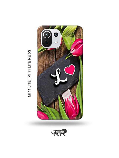 flower letter l back cover compatible with mi 11 lite, xiaomi 11 lite ne 5g - 19034518 - Very Small Image - 1