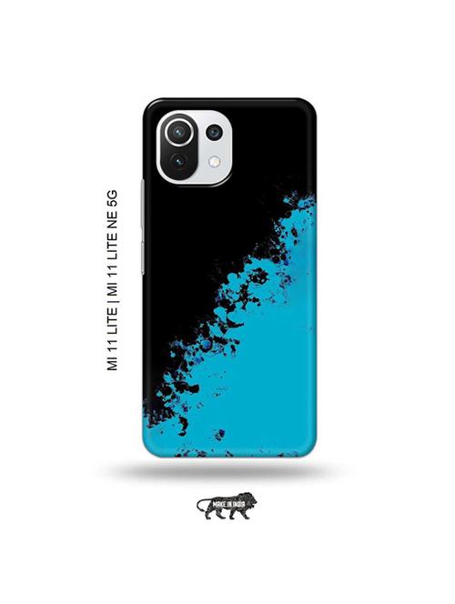 tweakymod designer printed hard case | blue black back cover compatible with mi 11 lite, xiaomi 11 lite ne 5g - 19034642 - Very Small Image - 1