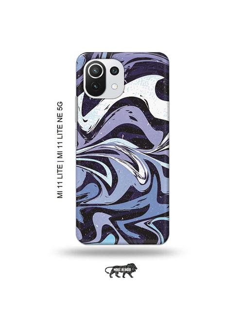 tweakymod designer printed hard case | messy blue back cover compatible with mi 11 lite, xiaomi 11 lite ne 5g - 19034649 - Very Small Image - 1