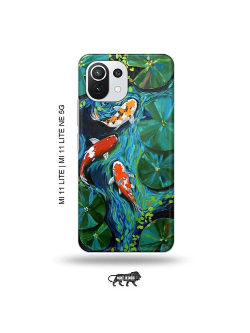 tweakymod designer printed hard case | abstract fish back cover compatible with mi 11 lite, xiaomi 11 lite ne 5g - 19034655 - Very Small Image - 1