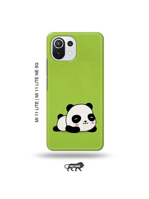 tweakymod designer printed hard case | lazy panda back cover compatible with mi 11 lite, xiaomi 11 lite ne 5g - 19034693 - Very Small Image - 1