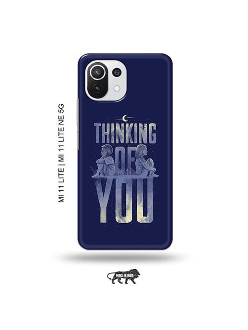 tweakymod designer printed hard case | thinking of you back cover compatible with mi 11 lite, xiaomi 11 lite ne 5g - 19034725 - Very Small Image - 1