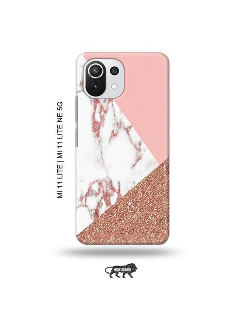 tweakymod designer printed hard case | glitter marble back cover compatible with mi 11 lite, xiaomi 11 lite ne 5g - 19034734 - Very Small Image - 1