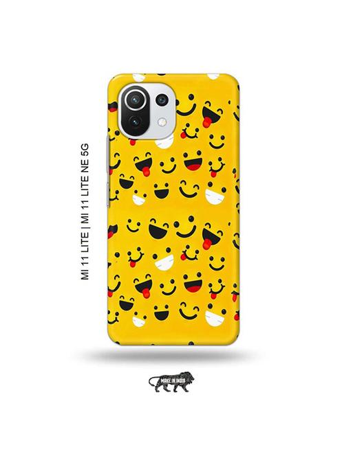 emojis back cover compatible with mi 11 lite, xiaomi 11 lite ne 5g - 19034826 - Very Small Image - 1