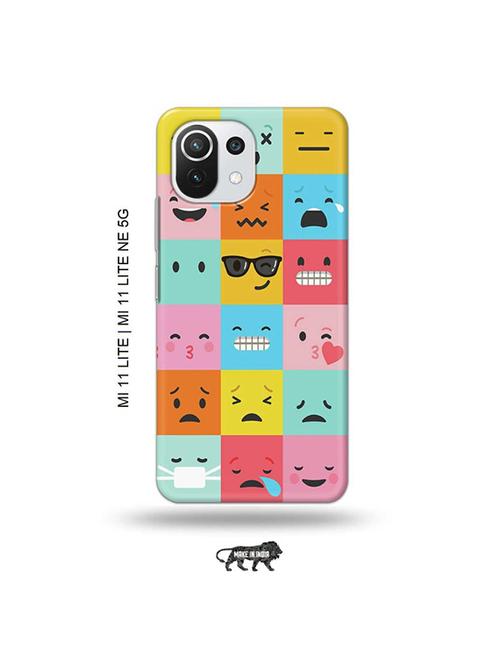 emojies back cover compatible with mi 11 lite, xiaomi 11 lite ne 5g - 19034840 - Very Small Image - 1