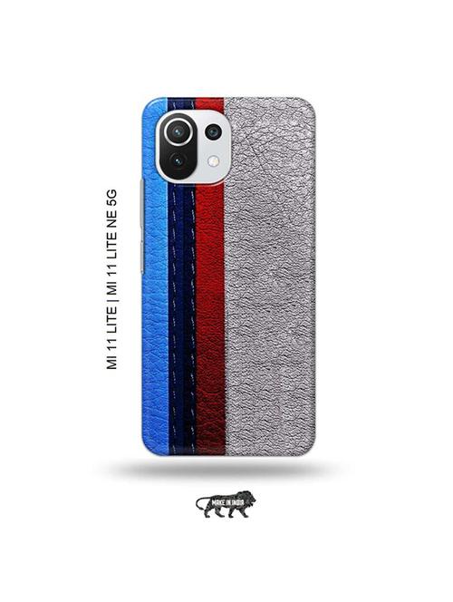 leather strips back cover compatible with mi 11 lite, xiaomi 11 lite ne 5g - 19034895 - Very Small Image - 1