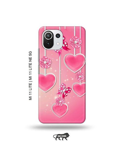 hearts back cover compatible with mi 11 lite, xiaomi 11 lite ne 5g - 19034925 - Very Small Image - 1