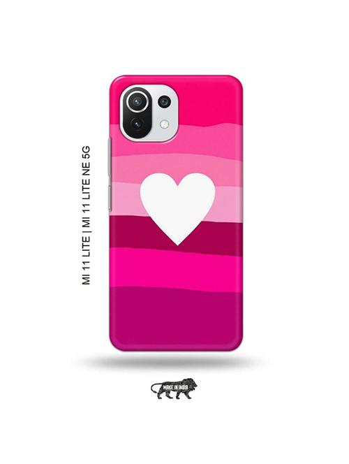 heart back cover compatible with mi 11 lite, xiaomi 11 lite ne 5g - 19034929 - Very Small Image - 1