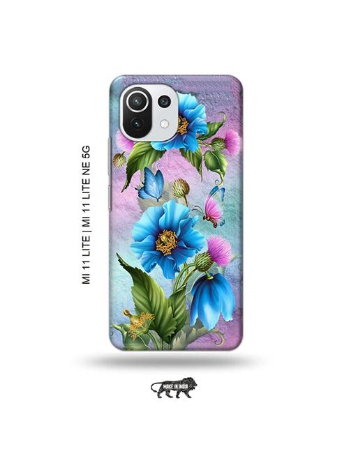 floral back cover compatible with mi 11 lite, xiaomi 11 lite ne 5g - 19034935 - Very Small Image - 1