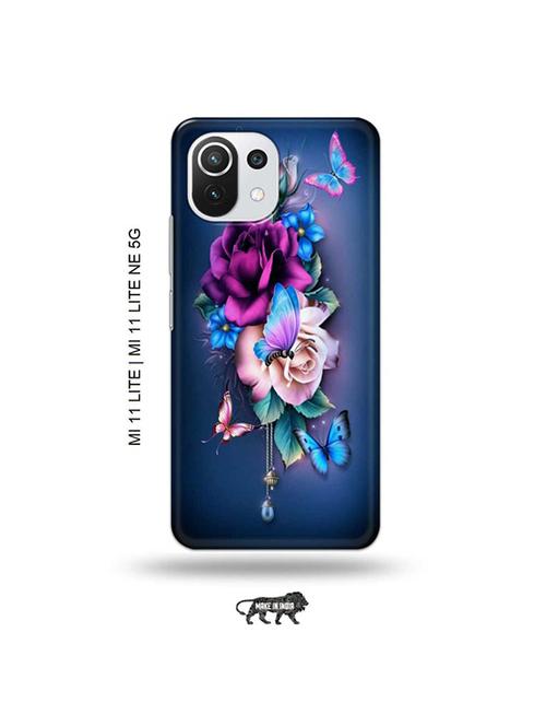 flowers back cover compatible with mi 11 lite, xiaomi 11 lite ne 5g - 19034937 - Very Small Image - 1