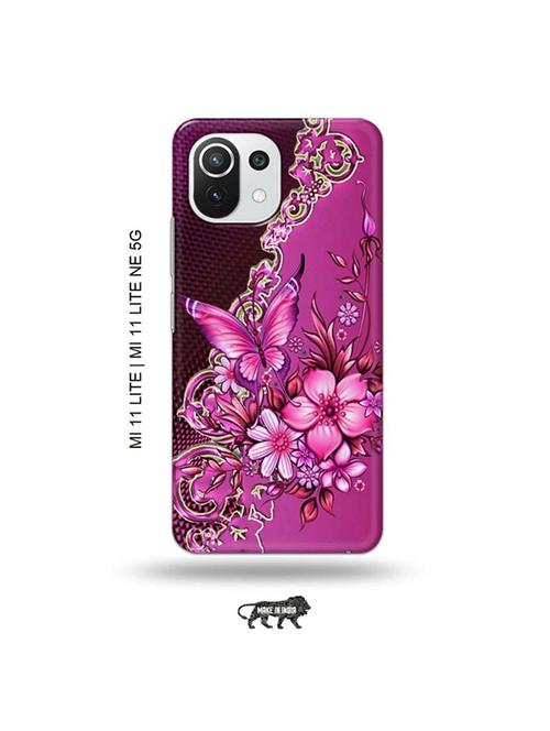 flowers back cover compatible with mi 11 lite, xiaomi 11 lite ne 5g - 19034941 - Very Small Image - 1