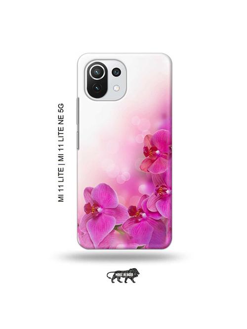 flowers back cover compatible with mi 11 lite, xiaomi 11 lite ne 5g - 19034950 - Very Small Image - 1