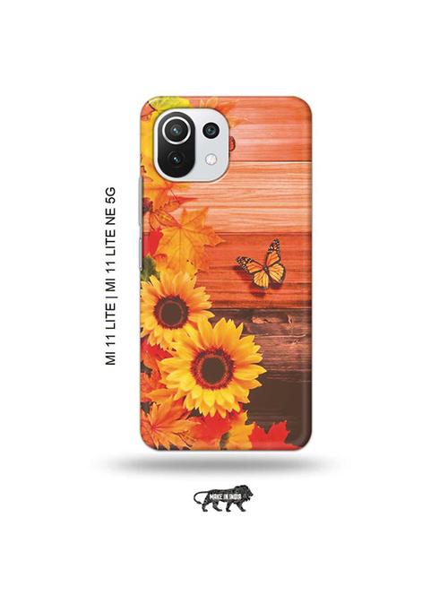 flowers back cover compatible with mi 11 lite, xiaomi 11 lite ne 5g - 19034954 - Very Small Image - 1
