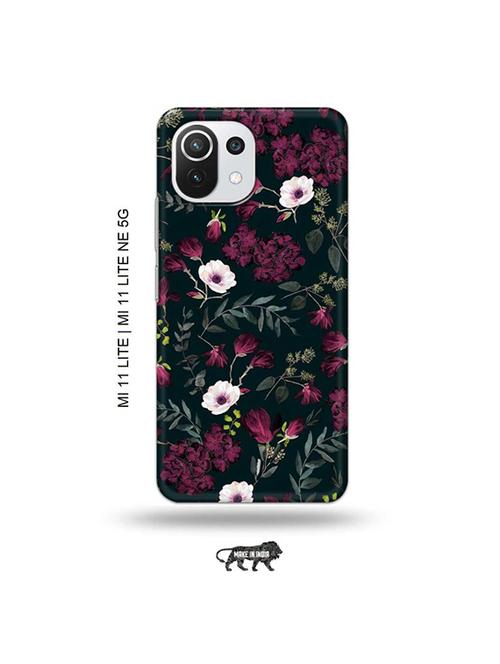 flowers back cover compatible with mi 11 lite, xiaomi 11 lite ne 5g - 19034960 - Very Small Image - 1
