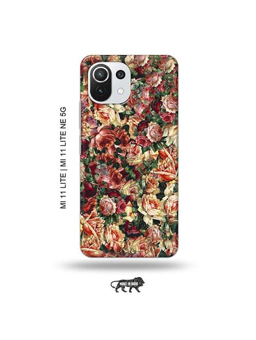 flowers back cover compatible with mi 11 lite, xiaomi 11 lite ne 5g - 19034964 - Very Small Image - 1