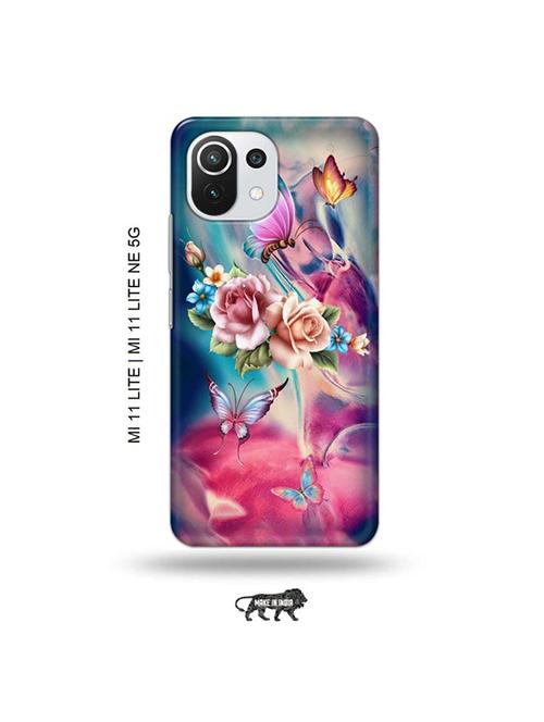 flowers back cover compatible with mi 11 lite, xiaomi 11 lite ne 5g - 19034969 - Very Small Image - 1