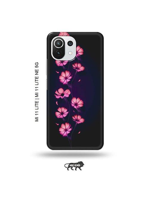 flowers back cover compatible with mi 11 lite, xiaomi 11 lite ne 5g - 19034971 - Very Small Image - 1