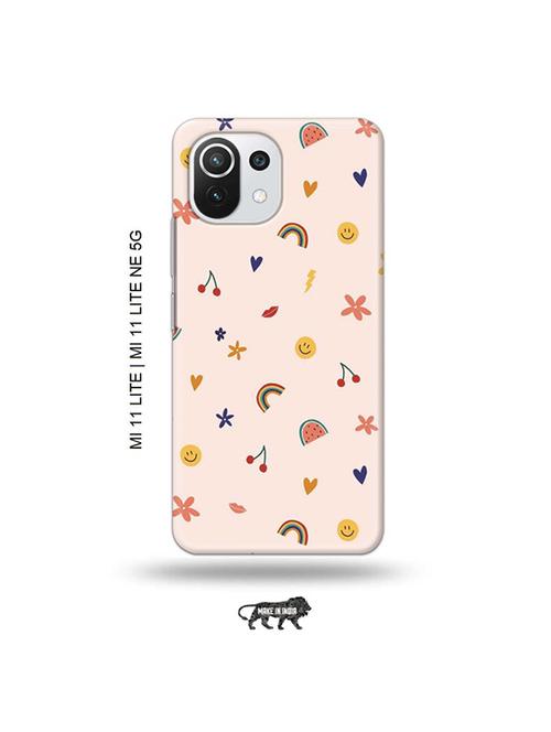 rainbow fruit back cover compatible with mi 11 lite, xiaomi 11 lite ne 5g - 19034986 - Very Small Image - 1
