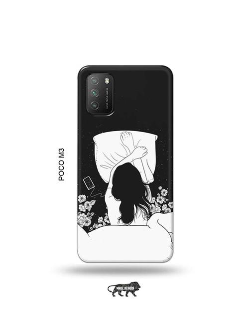sleepy girl back cover compatible with poco m3 - 19035136 - Very Small Image - 1