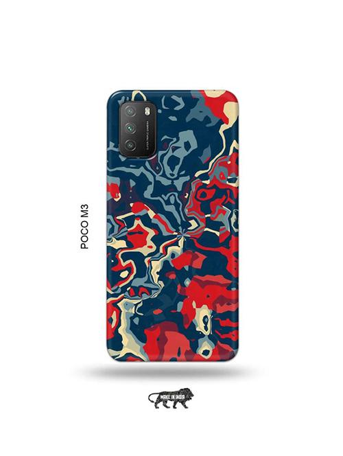abstract red back cover compatible with poco m3 - 19035175 - Very Small Image - 1