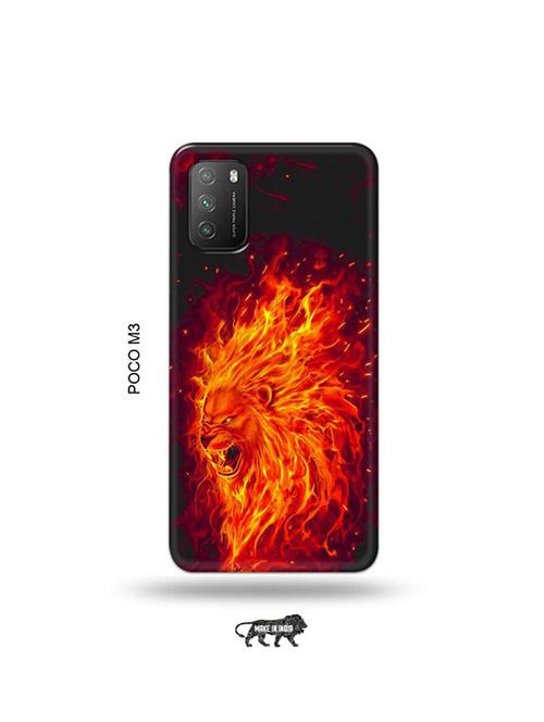 firry lion back cover compatible with poco m3 - 19035190 - Very Small Image - 1