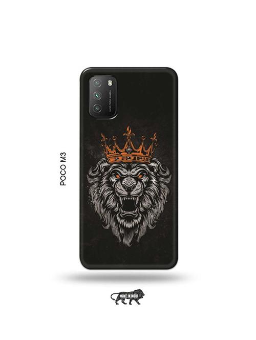 king lion back cover compatible with poco m3 - 19035203 - Very Small Image - 1