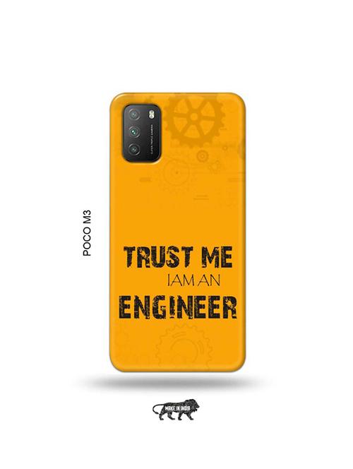 trust me i am engineer back cover compatible with poco m3 - 19035236 - Very Small Image - 1