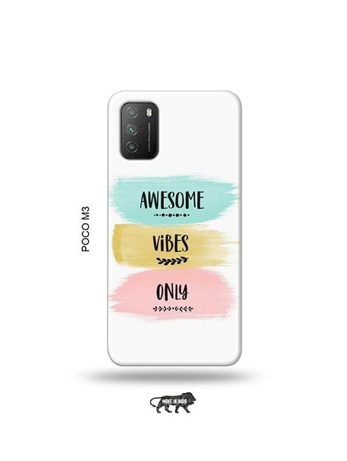 awesome vibes only back cover compatible with poco m3 - 19035245 - Very Small Image - 1