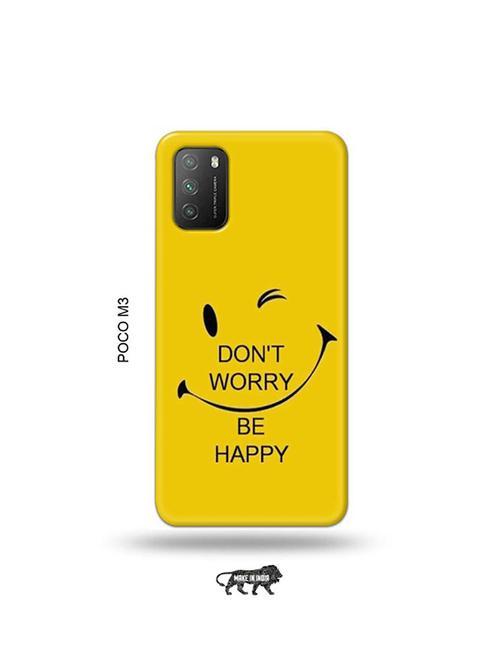 funny face yellow back cover compatible with poco m3 - 19035329 - Very Small Image - 1