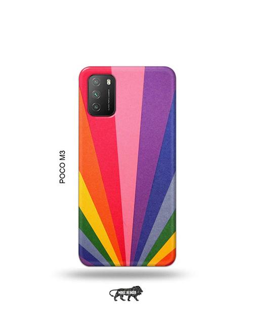 rainbow strips back cover compatible with poco m3 - 19035341 - Very Small Image - 1