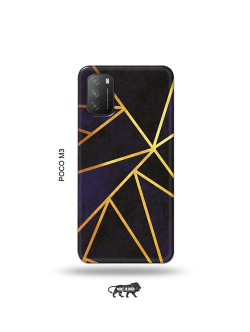 vertical gold strips back cover compatible with poco m3 - 19035409 - Very Small Image - 1