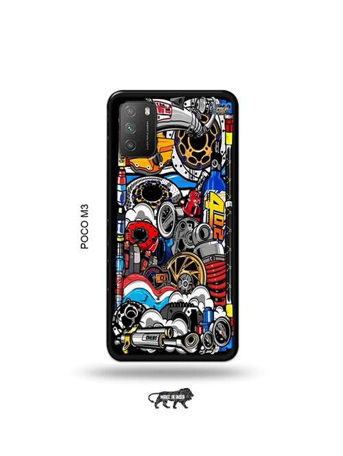 funky back cover compatible with poco m3 - 19035500 - Very Small Image - 1