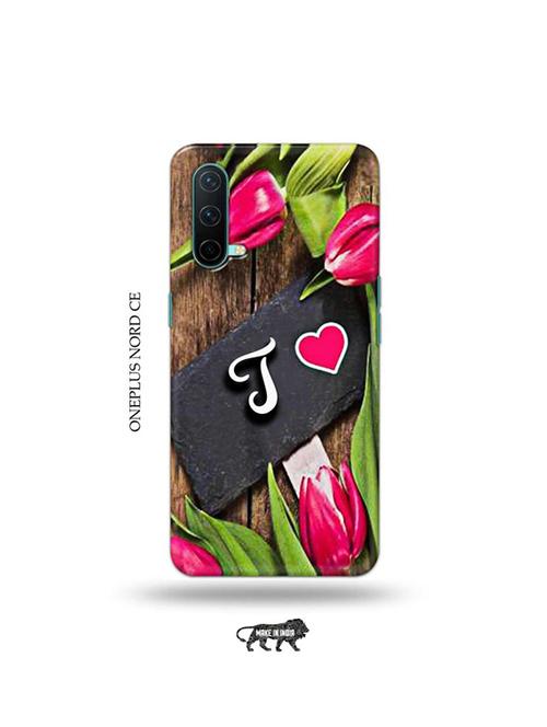 flower letter t back cover compatible with oneplus nord ce - 19038712 - Very Small Image - 1
