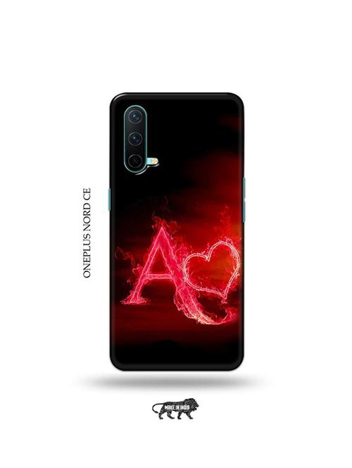 fire heart letter a back cover compatible with oneplus nord ce - 19038721 - Very Small Image - 1