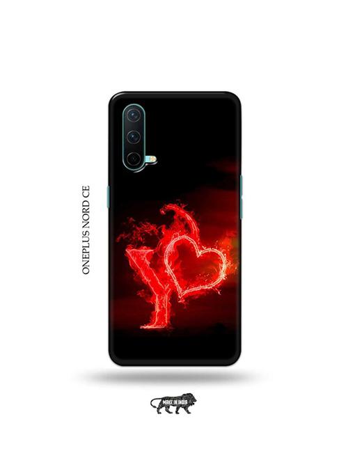 fire heart letter y back cover compatible with oneplus nord ce - 19038745 - Very Small Image - 1
