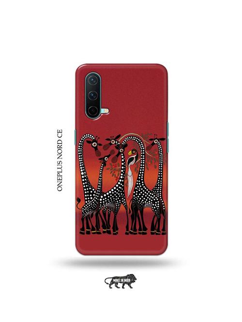 kalankari giraffe back cover compatible with oneplus nord ce - 19038865 - Very Small Image - 1