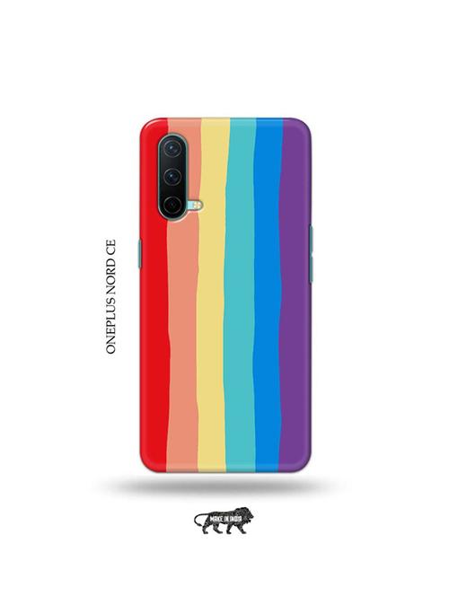 rainbow colour back cover compatible with oneplus nord ce - 19039007 - Very Small Image - 1