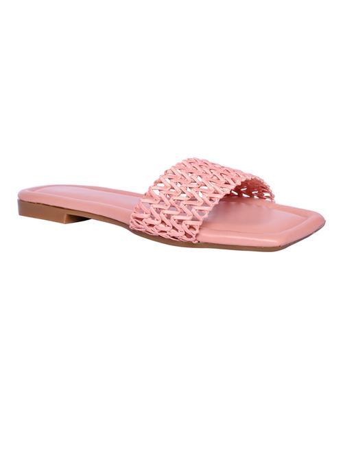 orange solid slip-on sandal - 19039482 - Very Small Image - 1