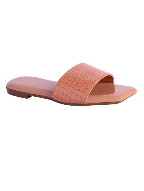 orange solid slip-on sandal - 19039483 - Very Small Image - 1