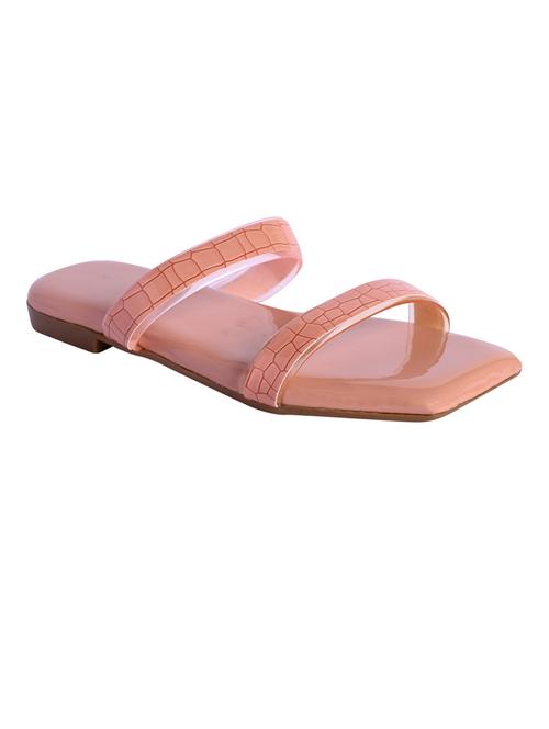 orange solid slip-on sandal - 19039484 - Very Small Image - 1