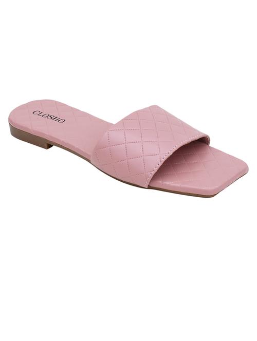 orange solid slip-on sandal - 19039485 - Very Small Image - 1