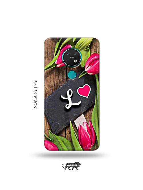 flower letter l back cover compatible with nokia 6.2, nokia 7.2 - 19043355 - Very Small Image - 1