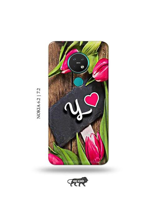 flower letter y back cover compatible with nokia 6.2, nokia 7.2 - 19043368 - Very Small Image - 1