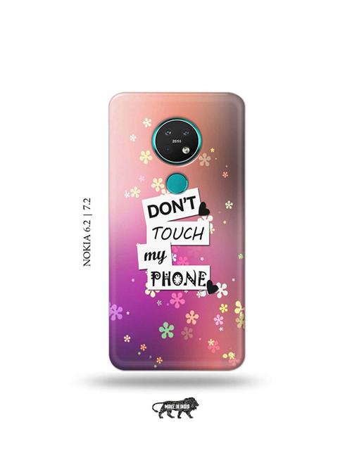 don?t touch my phone back cover compatible with nokia 6.2, nokia 7.2 - 19043428 - Very Small Image - 1