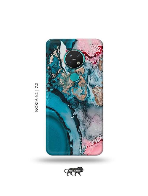 colour marble back cover compatible with nokia 6.2, nokia 7.2 - 19043474 - Very Small Image - 1