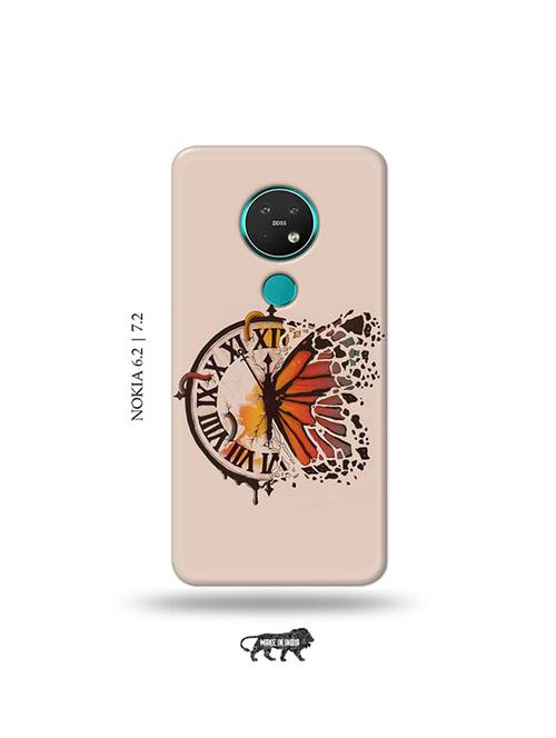 clock butterfly back cover compatible with nokia 6.2, nokia 7.2 - 19043517 - Very Small Image - 1
