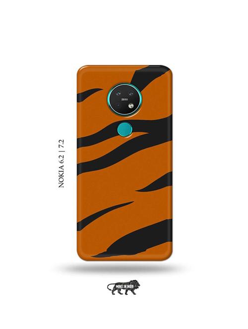 tiger strips back cover compatible with nokia 6.2, nokia 7.2 - 19043532 - Very Small Image - 1