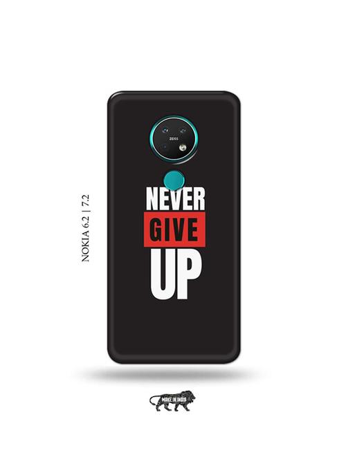 never give up back cover compatible with nokia 6.2, nokia 7.2 - 19043564 - Very Small Image - 1